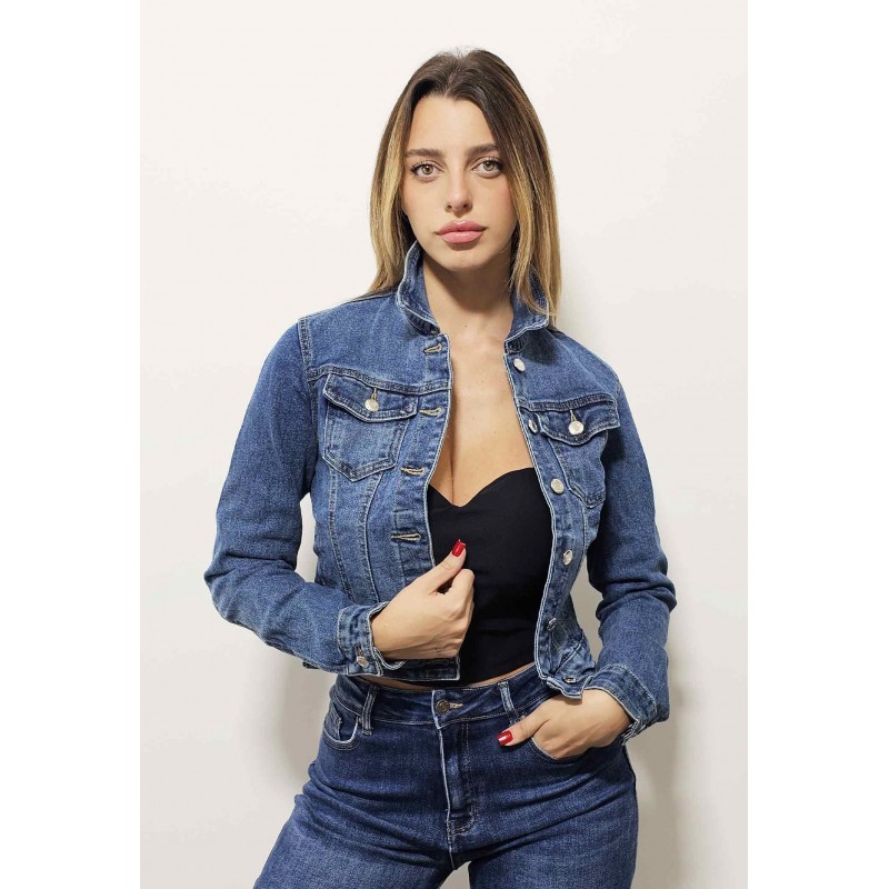 GIUBBINO CROP JEANS