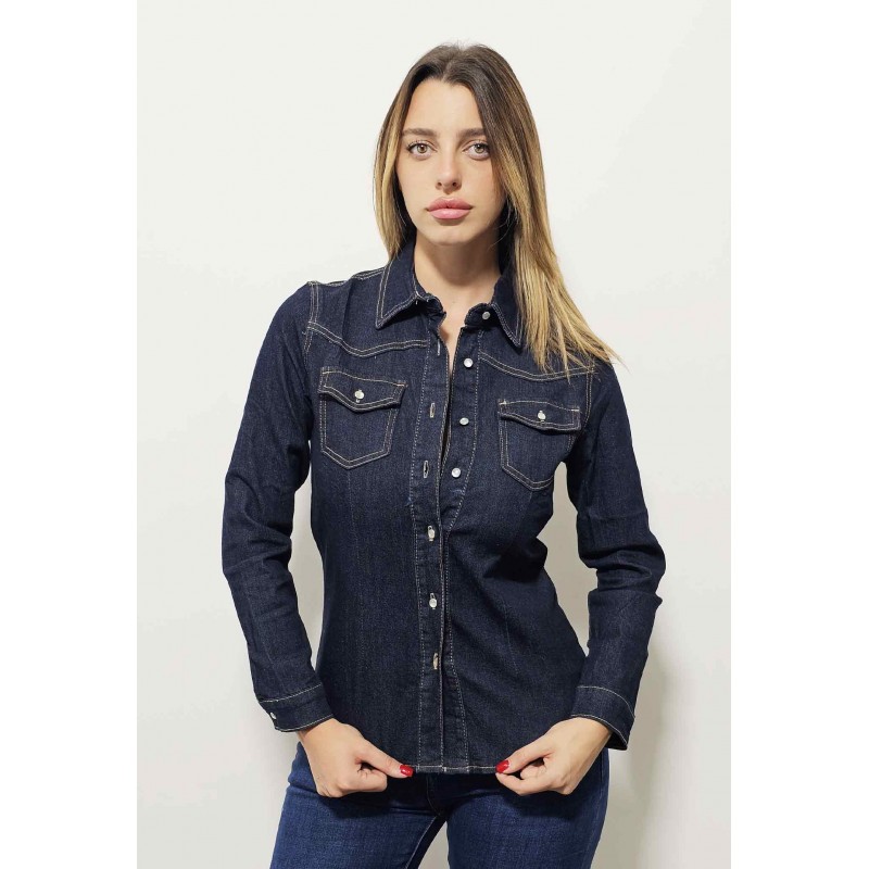 CAMICIA DENIM FARFALLINA