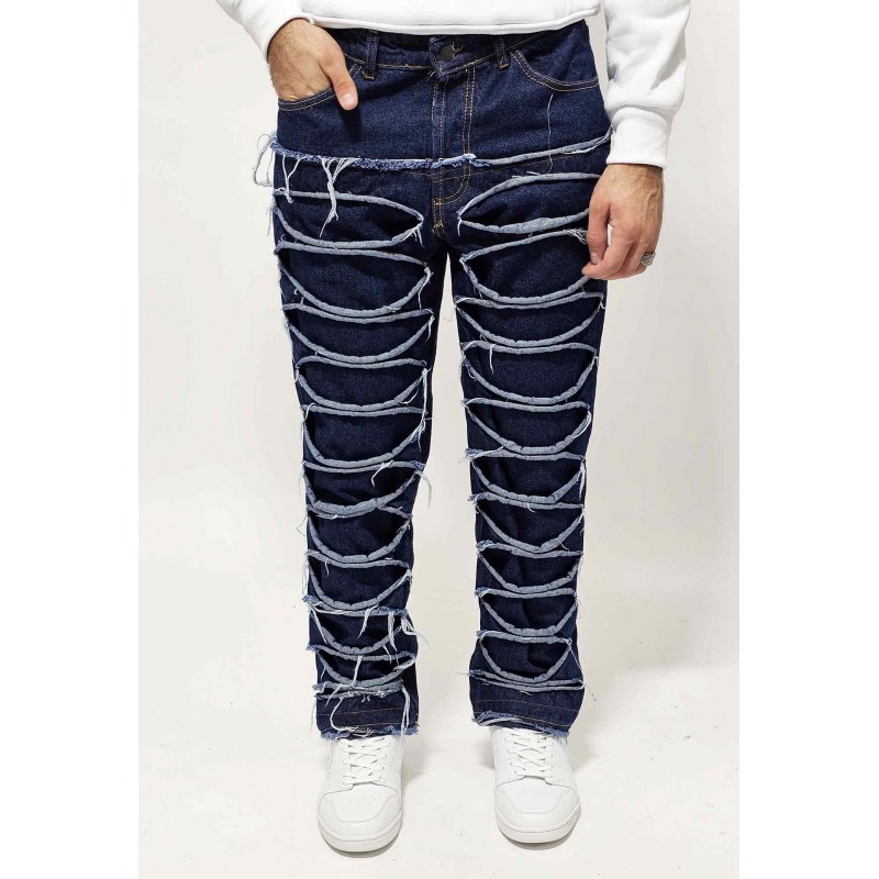 jeans sfrangiato